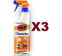 3 PZ. KH-7 SMACCHIATORE DETERSIVO LAVATRICE VESTITI BIANCHI COLORATI 750 ML CAD.