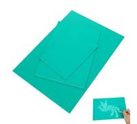 3 Pz Linoleum per Incisione, Fogli A4/A5/A6, Piastra in Linoleum, Piastra in PVC, Facile da Incidere, in Gomma per la Realizzazione di Stampe Fai da Te(GrüNer)