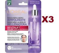 3 PZ L'ORE'AL MASCHERA SIERO RIMPOLPANTE ACIDO IALURONICO