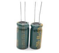3 pz/lotto 250 v 68uf ad alta frequenza a bassa impedenza 13 * 25 20% condensatore elettrolitico in alluminio radiale 68000NF 20%