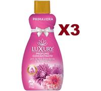 3 PZ LUXURY AMMORBIDENTE PROFUMATO SUPERCONCENTRATO PRIMAVERA 900ML 40 LAV