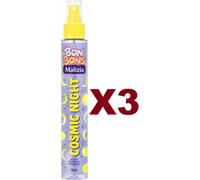3 PZ MALIZIA BON BONS ACQUA PROFUMATA SPRAY COSMIC NIGHT 75ML