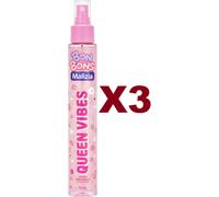 3 PZ MALIZIA BON BONS ACQUA PROFUMATA SPRAY QUEEN VIBES 75ML