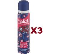 3 PZ MALIZIA PROFUMO D'INTESA SPRAY SENSUAL BLEU SEDUCTION DEODORANT 100 Ml