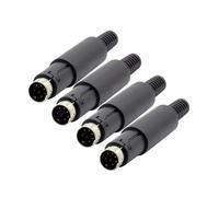 3 Pz Mini 3/4/5/6/7/8/9 Pin Spine Maschio Din con Adattatore Manico In Plastica Cavi di Saldatura Connettore FAI DA TE (8Pins)