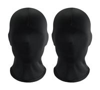 3 Pz Nero Pieno Viso Maschera Maschere Di Halloween, Traspirante Testa Completa Maschera, Maschera Senza Volto, Viso Cappuccio per Poliestere Morph, Viso Maschera per Cosplay Costume Del Partito