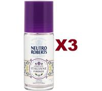 3 PZ NEUTRO ROBERTS DEO ROLL-ON FIRENZE IRIS E AMBRA GRIGIA 50ML