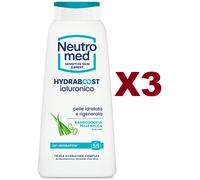 3 PZ NEUTROMED BAGNODOCCIA HYDRABOOST IALURONICO ALOE VERA IDRATA RIGENERA 600ML