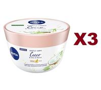 3 PZ NIVEA SOUFFLE' CORPO COCCO & OLIO DI MONOI CREMA 200ML CREMA OLIO