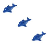 3 Pz ocarina giocattoli per bambini giocattolo per ocarine giocattolo per bambini piccolo strumento ceramica Blue Abaodam