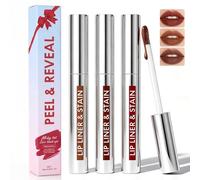 3 Pz. Peel Off Lip Liner Set,Matita-Tatuaggio,Macchia Labbra a Lunga Durata,Delineatore Labbra Alta Pigmentazione per Trucco Naturale o Intenso,Durevole