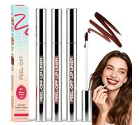 3 Pz. Peel Off Lip Liner Set, Tinta Labbra Waterproof a Lunga Durata, No Transfer,Alta Pigmentazione,Finitura Opaca, Colore altamente pigmentato per Trucco Quotidiano