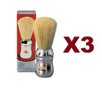 3 PZ PENNELLO DA BARBA PROFESSIONALE OMEGA 48 IN PURA SETOLA ART. 10048