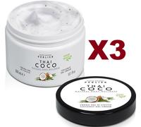 3 PZ PERLIER THAI COCO CREMA GEL DI COCCO COCONUT GEL CREAM 300ML VEGAN