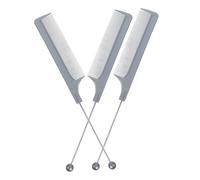 3 Pz Pettine Con Perline Pettini Da Taglio Scegli Il Pettine Kit Per Per Parrucchiere Pettini Di Divisione Per Intrecciare i Stuzzicante Grey Abs Didiseaon