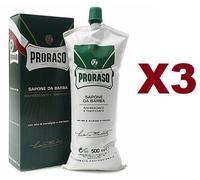 PRORASO Green Shaving Cream crema da barba con mentolo ed eucalipto 500 ml