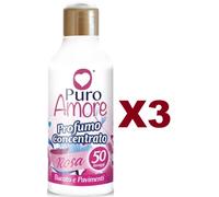 3 PZ PURO AMORE PROFUMO CONCENTRATO BUCATO E PAVIMENTI ROSA 50 LAV. 250ML