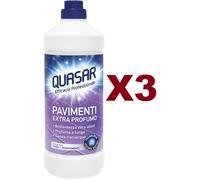 3 PZ QUASAR PAVIMENTI EXTRA PROFUMO ZERO ALONI SENZA RISCIACQUO 1LT