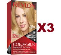 3 PZ REVLON COLORSILK TINTA PER CAPELLI COLORE 74 MEDIUM BLONDE