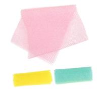 3 Pz Salvietta Esfoliante Reti Bagno Reti Lavabagno Reti Doccia Salvietta Bagno Esfoliante Africana Spugna Netta Africana Lavaggio Africana Rete a Bolle Corpo Mancare Nylon