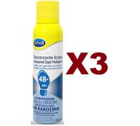 3 PZ SCHOLL DEODORANTE PER SCARPE 48H PROTEGGE DAGLI ODORI SCARPE FRSCHE 150ML