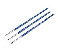 3 pz/set 0 00 000 Nylon Pennello Linea Gancio Penna Professionale Punta Fine Pennelli da Disegno per Acrilico Acquerello Pittura A Olio Pennelli