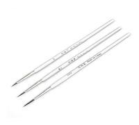 3 pz/set 0 00 000 Nylon Pennello Linea Gancio Penna Professionale Punta Fine Pennelli Da Disegno Per Acrilico Acquerello Pittura A Olio Pennelli Per Bambini
