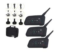 3 pz/set 1200 M Intercom Full Duplex 3-Way Allenatore di Calcio Judger Curvetta Auricolare Arbitro Comunicazione BT Interphone