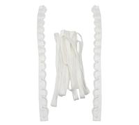 3 pz/set abito da sposa in raso con cerniera di ricambio corsetto regolabile posteriore kit lacci nastro cravatte fai da te abito da sposa (bianco)