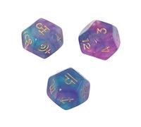 3 pz/set astrologico 12 lati poliedrico astrologia ta-rot carta divinazione set astrologia set