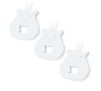 3 Pz/set Bambini Forma Orso Denti Strumento Spugna Pulitore per Efficaci Protezioni Denti