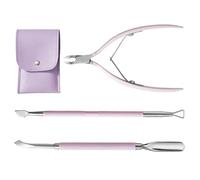3 pz/set Cuticola Trimmer con Cuticola Pusher In Acciaio Inox Remover Tronchesi Forbici Remover Trimmer con Pusher