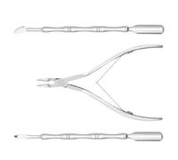 3 pz/set Cuticola Tronchesi Unghie Tronchesi Forbici Cuticola Trimmer In Acciaio Inox Cuticola Remover