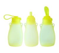 3 pz/set di sacchetti di stoccaggio del latte materno in silicone riutilizzabili e a prova di perdite sacchetti sicuri per alimenti per bambini purea di latte 180ML/240ML