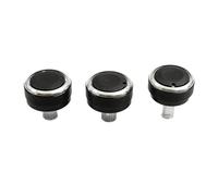 3 pz/set for Mazda 2 Aria Condizionata Manopola M2 In Lega di Alluminio Aria Condizionata Pulsante Manopola for Demio 2007-Retroilluminato Dalla Riflessione