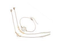 3 Pz/Set Mappa del Mondo Braccialetti Wafer Catena Aereo Braccialetti con ciondoli Braccialetto della Boemia Set per Le Donne Ragazze Regali dei Monili del Partito Clever And Attractive