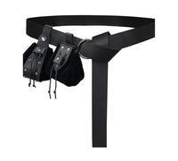 3 pz/set medievale Cosplay Set PU Leather Marsupio Medievale Cintura Rinascimentale Cintura Borsa OIN per Donne e Uomini, Colore: nero., Taglia unica