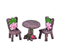 3 pz/set Mini Sedia Complementi Arredo Casa Mini Sedia Da Tavolo Mestiere In Resina Miniature Figurine Fata Giardino Micro Paesaggio Ornamenti FigurineUtile e pratico.