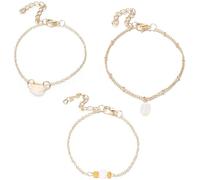 3 pz/set Natural Shell Opal Beads Bracciale Cute Sweet Bangle Sottile Braccialetto Gioielli Regalo per le Donne Ragazze MadreDisponibili e professionali.
