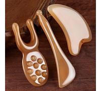 3 Pz/set Resina Guasha Consiglio Agopuntura Bastone Naso Sollevamento Massaggiatore Agopuntura Riflessologia Strumento Pelle Anti-Rughe Bellezza