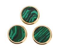3 pz/set tromba dito pulsanti tromba tappo viti strumento parti stile 2, malachite