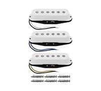 3 PZ Singola Bobina Pickups SSS Chitarra Elettrica Alnico 5 Collo+Medio+Ponte Pickups Bianco Elettrica pickup