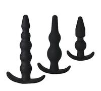 3 Pz Sm Trainer Morbido Butt Plug Anale Plug Adulto Giocattoli Sesso Anale Plug Kit Per Piacere Gonfiabile Plug Anale Per Coppia 4 Pz