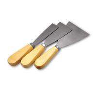 3 PZ Spatola per Stucco in Acciaio Inossidabile, Set di Coltelli Raschietti Elastici per Pareti, Frattazzo Stuccatori Cartongesso - Distaccamento Carta da Parati