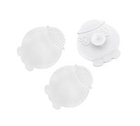 3 Pz Spazzola Per Il Viso in Silicone Spazzola Per La Pulizia Del Viso Pennello in Silicone Per Il Viso Pennello Per Il Viso Cartoni Animati Non Ferito Polpo Bianca