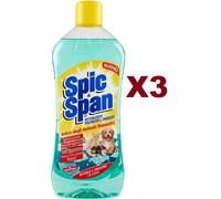 3 PZ SPIC & SPAN DETERGENTE PAVIMENTI E PARQUET ANIMALI DOMESTICI 1 LT