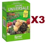 3 PZ SPRINT CONCIME UNIVERSALE PER ORTO FRUTTA E FIORI 800G