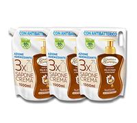 3 PZ Spuma Di Sciampagna Ecoricarica Sapone Liquido Mani Olio di Argan e Patchouli - 3,9 LT