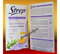 3 pz Strep Profess. (30 Strisce Depilatorie +9 Salviette) VISO E PARTI DELICATE