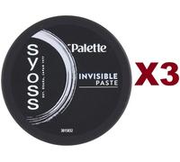 3 PZ SYOSS PALETTE PASTA INVISIBILE MODELLANTE 100ML PROFESSIONAL PERFORMANCE